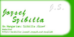 jozsef szibilla business card